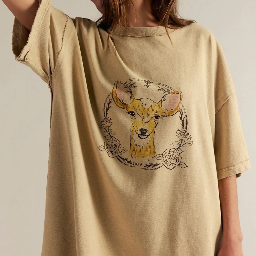 NWOT Free People We the Free Farm Friends Tee- Doe - Picture 2 of 8